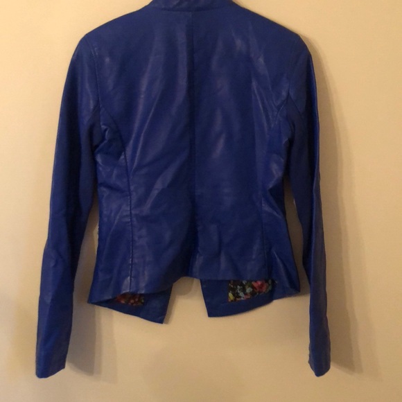 RARE Black River Faux Leather Violet/Indigo Jacket - Picture 7 of 8